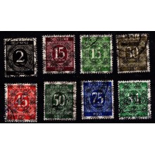 1948 - Engelsk-Amerikansk Zone - Blandet Lot - Frimærke - Stemplet.